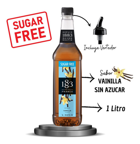 Syrup Saborizante Routin Vainilla - Sin Azúcar - 1 L