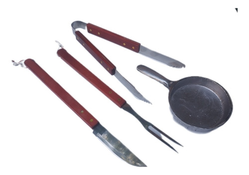 Kit Parrillero Juego Asador Set Garra Cuchilla Tenedor Pinza