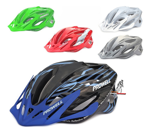 Prowell F59r Casco Bicicleta Regulable Superventilado Visera