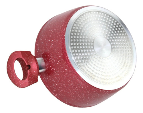 Jogo De Panelas Antiaderentes De Aço Tampas De Inox 21 Peças Cor Vermelho