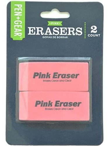 Pen + Engranaje A Prueba De Manchas Borradores Rosados ¿¿2 C
