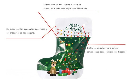 25-3 60 Bolsa Regalo Dulces Botas Calcetines Adorno Arbol