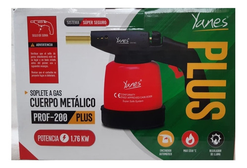 Soplete Portátil Yanes 190 Gr Prof-200 Plus