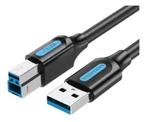 Comprar Cabo Usb Para Usb B 3.0 5Gbps Hd Externo Webcam Monitor Impressora 3m Metros Preto Vention