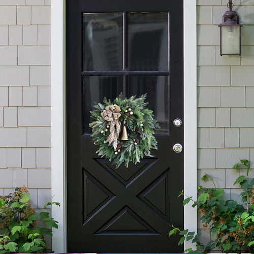 Corona De Navidad En 3d, Corona De Puerta, Decoración Navide