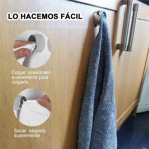 10 Ganchos Para Toallas De Cocina, Ganchos Autoadhesivos.
