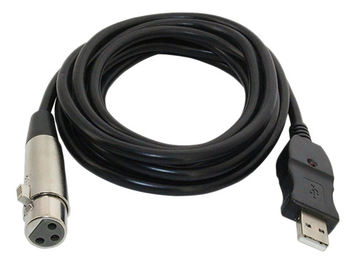 Cable Xlr Hembra A Usb 2.0 Balanceado De 10 Pies (3 Metros)