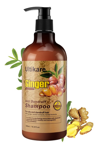 Ultikare Champu De Jengibre Para El Cabello Caspa, Tratamien