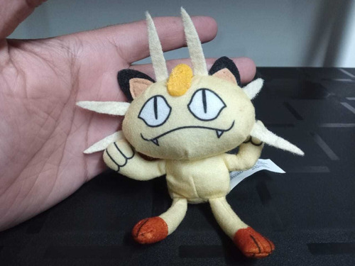 Figura Meowth 1999 Burger King Pokemon Plush Vintage 