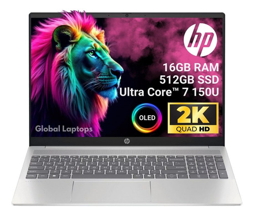 HP Gamer Ultra Core 7 150U 10 Núcleos 16GB Ram 512GB SSD Pantalla 16 2K OLED con Alta Definición de Colores Laptop 16-af0003 Windows Instalado