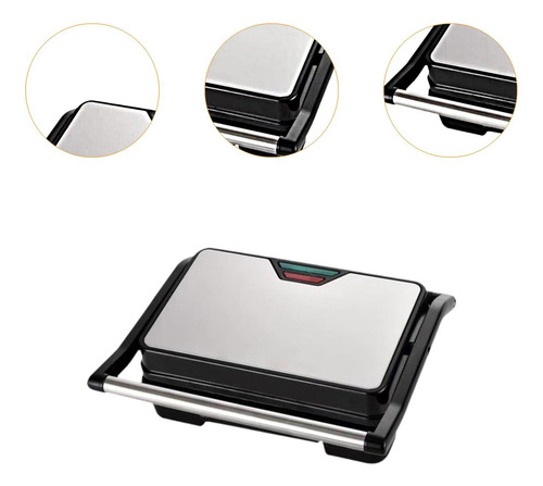 Panini Press Grill Parrilla Eléctrica Para Interiores 750w