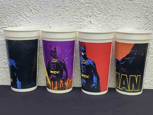 Pepsi-vasos Vintage Batman 4-pack Retro 90's Original (Usado)