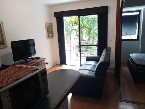 Imagem 3 de 12 de Flat Com 1 Dormitório À Venda, 35 M² Por R$ 410.000,00 - Moema - São Paulo/sp - Fl0091