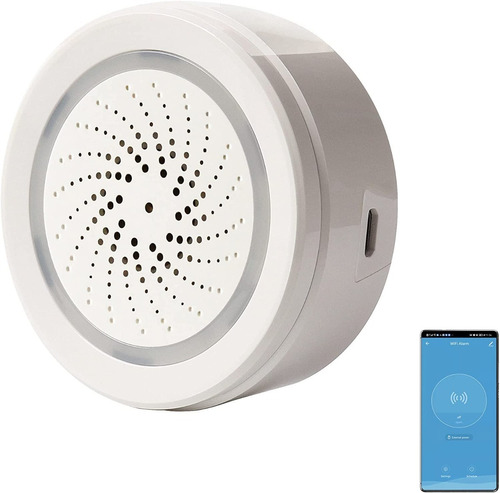 Sirena Interior Wifi Tuya Smart - Electrocom -