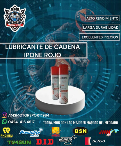 Lubricante De Cadena Ipone Rojo