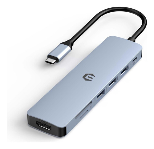 Estacion Acoplamiento Adaptador Multipuerto Usb C 7 1 Hdmi W