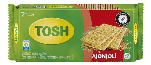 Galletas Tosh Ajonjolí Taco X 2