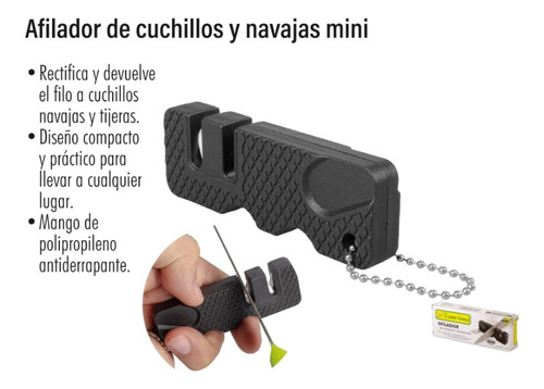 Afilador De Cuchillos Y Navajas Mini Llavero De Bolsillo