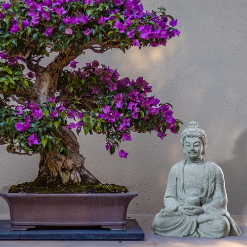Mini Estatua De Buda Sentado Meditando Estatuilla De Buda