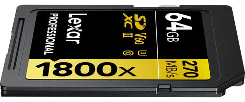 Cartao De Memoria Lexar Professional Gold S 64gb Sdxc Uhs-ii