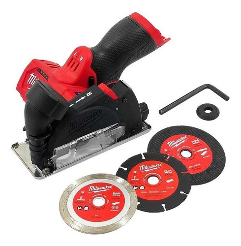 Miniesmeril Inalambrico Brushless M12 252220 Milwaukee Color Rojo Frecuencia 60Hz