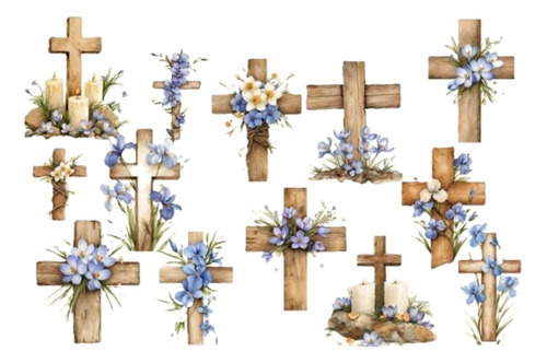 Imágenes Digitales Cruces Con Flores 116460918