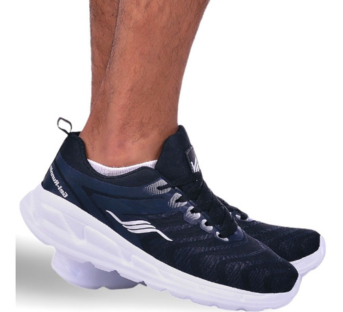 Tênis Masculino Academia Caminhada Gel Barato Leve Corrida