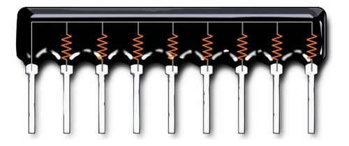 Arreglo Resistivo Resistencias Arduino 2.2k (10 Piezas)