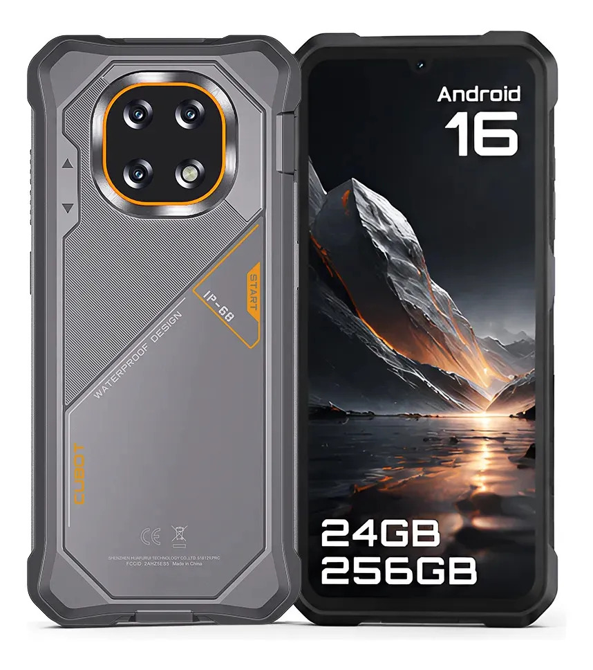 Celular Cubot Kingkong Es 5 Robusto Dual Sim 256 Gb Gris 12 Gb Ram (ampliable Hasta 24 Gb) 7000mah Android 16
