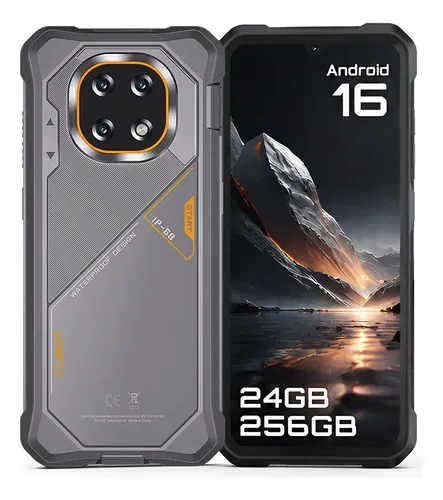 Celular Cubot Kingkong Es 5 Robusto Dual Sim 256 Gb Gris 12 Gb Ram (expandible Hasta 24 Gb) 7000mah Android 16