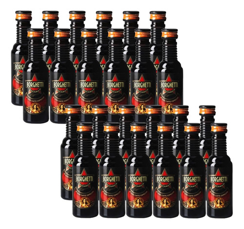 Licor De Café Expresso Borghetti Miniatura 50ml Pack X24