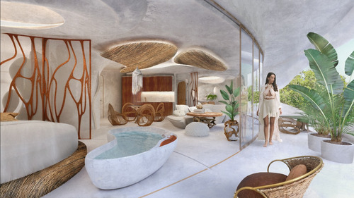 Departamento En Venta En Tulum, Quintana Roo, Azulik, Increíble Y Diseño Único Con Club De Playa Incluído