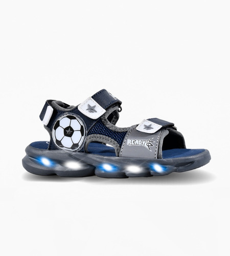 Sandalias Nena Nene Footy Con Luz Led Unicornio Abrojo