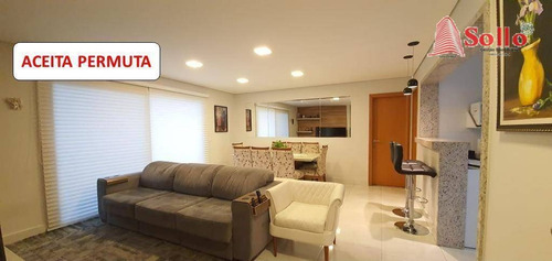 Imagem 1 de 22 de Condomínio Rosa Ville Apartamento Com 4 Dormitórios À Venda, 150 M² Por R$ 995.000 - Vila Rosália - Guarulhos/sp - Ap0672