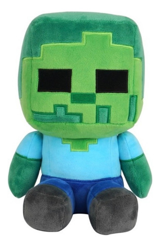 Peluche Minecraft Steve Zombie 30cms