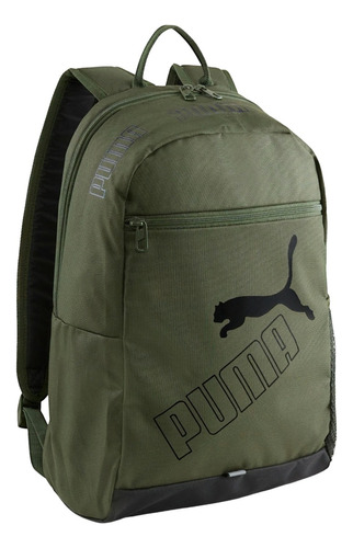 Mochila Puma Phase 079952 03 Color Verde Original!