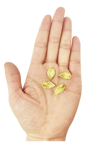 Betiteto 50pcs Patrón De Hoja Encantos Plateados De Cuentas