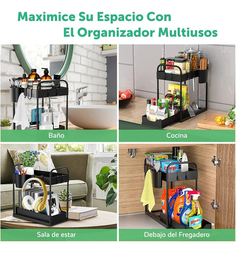 Bk Organizador Corredizo Para Debajo Del Fregadero De 2