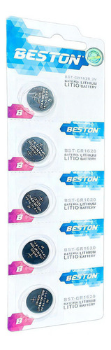 Pila Beston Cr1620 3v Pack X5 Bateria Litio Cr-1620