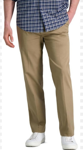 Pantalon Caballero Importado Khaki 40x29 Flexible Classic