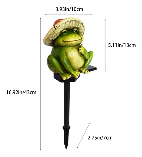Luz Solar R Solar Frogs Para Decoración De Jardín Con Forma