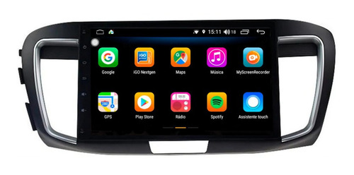 Stereo Multimedia Android Gps Honda Accord 2012/2018