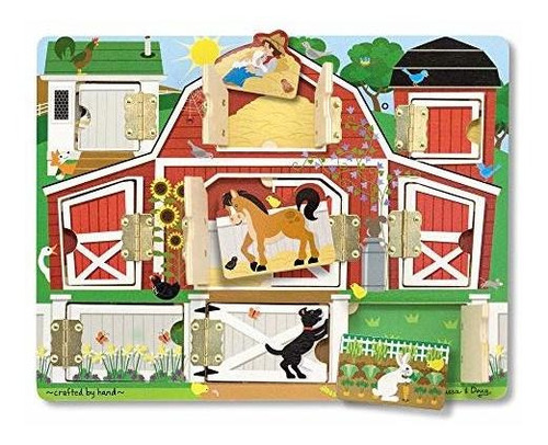 Melissa Y Doug Hide Y Seek Farm (juguetes De Desarrollo, Tab