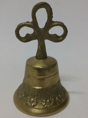 Imagen 3 de 8 de Campana De Bronce Buen Sonido Vintage Antigua Vieja