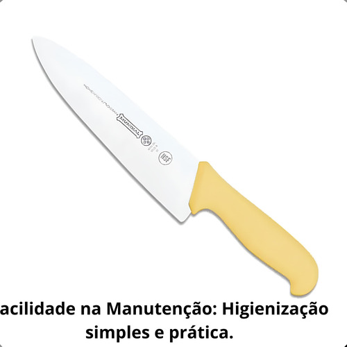 Faca Mundial Aço Inox 8 Pol 5510-8 Chef Cozinha - Centrato