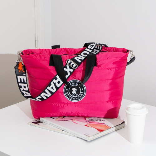 Tote Shopper Xl Diamond Rap Rosa