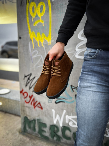 Botas Botitas De Cuero Gamuza Chavito De Hombre Libertarios