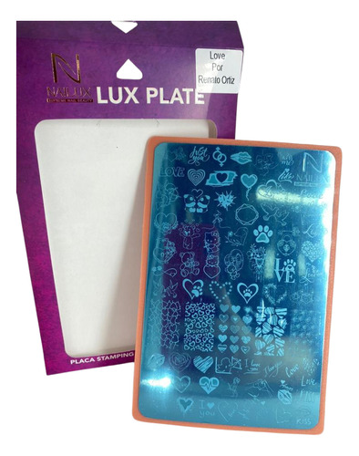 Placa Para Stamping De Uñas Love