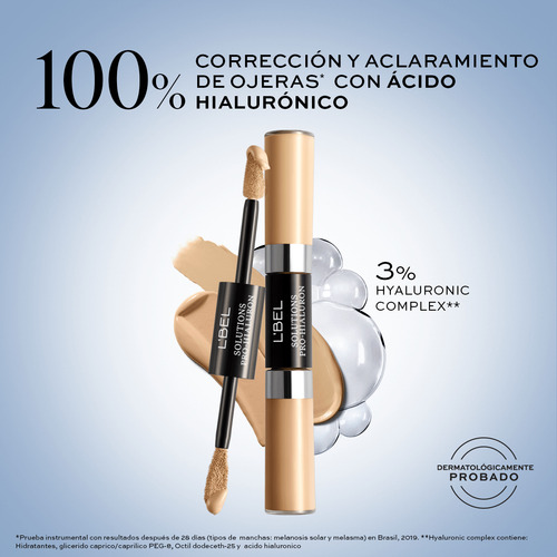L'bel - Corrector De Maquillaje Solutions Pro-hialuron Perla 100-f