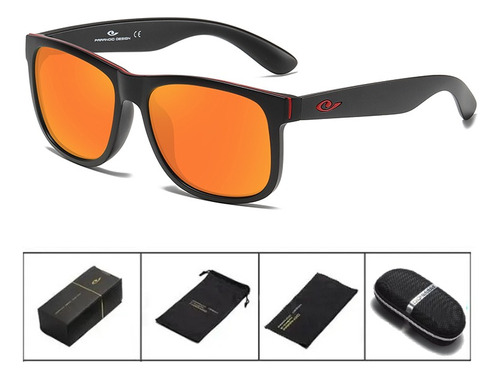 Lentes De Sol Paranoid  Grand - Polarizados Uv400 - Naranja